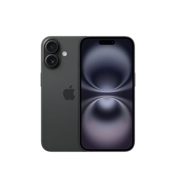 Apple iPhone 16 128 GB: 5G Handy mit Kamerasteuerung, A18 Chip und einem echten Boost für die Batterie. Funktioniert mit AirPods, Schwarz - 1