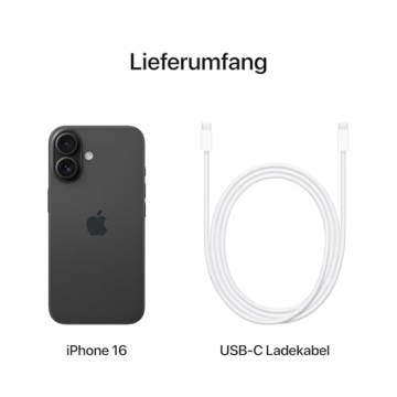 Apple iPhone 16 128 GB: 5G Handy mit Kamerasteuerung, A18 Chip und einem echten Boost für die Batterie. Funktioniert mit AirPods, Schwarz - 6