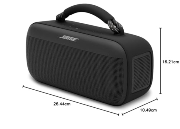 Bose Tragbarer SoundLink Max Lautsprecher, großer, wasserdichter Bluetooth-Lautsprecher, bis zu 20 Stunden Akkulaufzeit, USB-C, integrierter 3,5 mm AUX-Eingang, Schwarz - 8