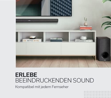 Denon DHT-S416 hochwertige 2.1 TV Soundbar mit kabellosem Subwoofer, Google Chromecast integriert, WLAN, Bluetooth, Dolby Digital, HDMI ARC, optischer Eingang, Black - 4