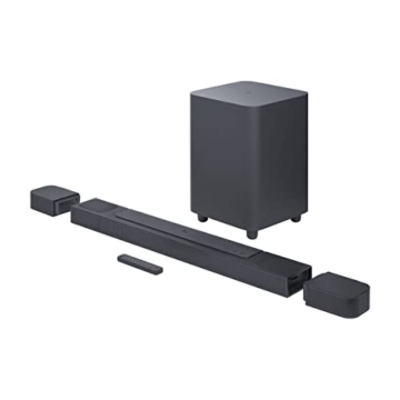 JBL Bar 800 – 5.1.2-Kanal Soundbar für das Heimkino Soundsystem – Mit abnehmbaren Surround-Lautsprechern und Dolby Atmos Surround Sound – Schwarz - 1