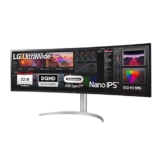 LG Electronics 49WQ95X-W.AEU IPS 32:9 UltraWide Monitor 49" (124,46 cm), QHD Wide 1440p, Curved IPS Aktiv Matrix mit White LED Backlight, Anti-Glare, Weiß - 1