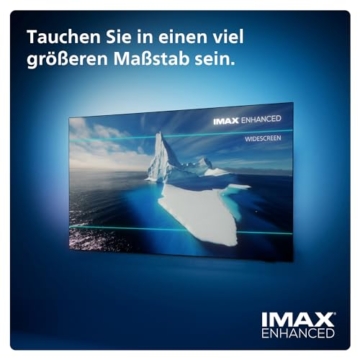 Philips Ambilight 55OLED809 4K OLED Smart TV - 55-Zoll Display mit P5 AI Perfect Picture, Ultra HD Google TV, Dolby Vision und Dolby Atmos Sound - Funktioniert mit Alexa und Google Sprachassistent - 12