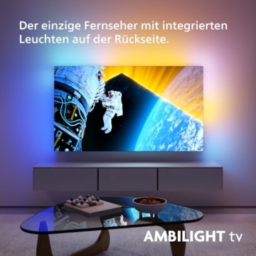 Philips Ambilight 55OLED809 4K OLED Smart TV - 55-Zoll Display mit P5 AI Perfect Picture, Ultra HD Google TV, Dolby Vision und Dolby Atmos Sound - Funktioniert mit Alexa und Google Sprachassistent - 8