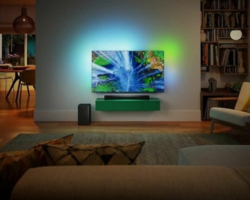 PHILIPS TAB6309 Soundbar 2.1 mit drahtlosem Subwoofer - 2,1 Kanal 320W, DTS Virtual X, Bluetooth 5.4, HDMI ARC, optische Verbindung und USB-Konnektivität - Dunkelgrau - 2