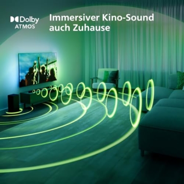 PHILIPS TAB6309 Soundbar 2.1 mit drahtlosem Subwoofer - 2,1 Kanal 320W, DTS Virtual X, Bluetooth 5.4, HDMI ARC, optische Verbindung und USB-Konnektivität - Dunkelgrau - 7