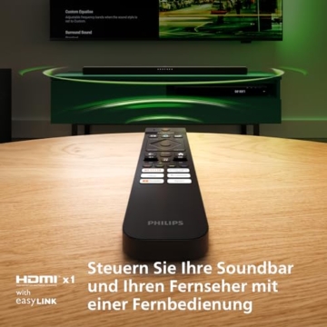 PHILIPS TAB6309 Soundbar 2.1 mit drahtlosem Subwoofer - 2,1 Kanal 320W, DTS Virtual X, Bluetooth 5.4, HDMI ARC, optische Verbindung und USB-Konnektivität - Dunkelgrau - 8