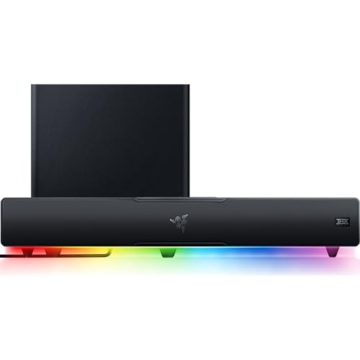 Razer Leviathan V2 - PC-Gaming-Soundbar (mit Dolby 5.1 Surround Sound, leistungsstarkem Subwoofer für Tiefe Bässe, ideal für Gaming, Filme und Musik) Schwarz - 1