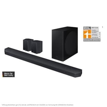 Samsung HW-Q935GD 9.1.4-Kanal Q-Soundbar für TV-Geräte, 2.0.2-Kanal-Rücklautsprecher, Bluetooth-Lautsprecher mit kabellosem Dolby Atmos / DTS:X, Q-Symphony [2024] - 3