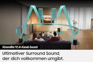 Samsung HW-Q935GD 9.1.4-Kanal Q-Soundbar für TV-Geräte, 2.0.2-Kanal-Rücklautsprecher, Bluetooth-Lautsprecher mit kabellosem Dolby Atmos / DTS:X, Q-Symphony [2024] - 7