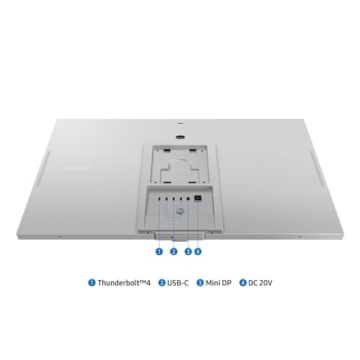Samsung ViewFinity S90PC High Resolution Monitor with 4K Slim Fit Camera, 27 Inch, IPS Panel, 5120 x 2880 Pixels, 99% DCI-P3 Colour Space Coverage for Graphic Design, Refresh Rate 60Hz, 5ms, Pivot - 4