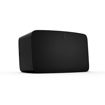 Sonos Five | HiFi Speaker mit WLAN, 3,5-mm-Eingang und Support für Streaming in High Resolution Audio - Schwarz - 1