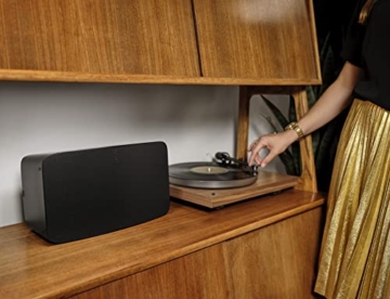 Sonos Five | HiFi Speaker mit WLAN, 3,5-mm-Eingang und Support für Streaming in High Resolution Audio - Schwarz - 6