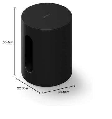 Sonos Sub Mini Kompakt-Subwoofer, beeindruckender Bass, ausgewogener Klang, Einstellbarer EQ, 2 Class-D-Verstärker, Trueplay - Schwarz. - 8