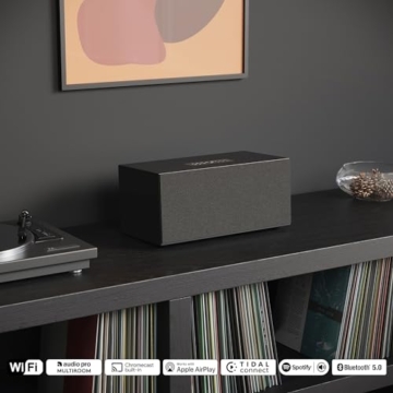 Audio Pro C20 Multiroom Lautsprecher: Smarter Stereo-Lautsprecher mit Bluetooth 5.0, WiFi und HDMI, kompatibel mit AirPlay 2, Google Cast, Spotify Connect und Tidal Connect - Schwarz - 3