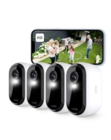 Arlo Essential 2 HD Akku Überwachungskamera Aussen WLAN, Kabellos, 1080p Video, Farbnachtsicht, Licht, Bewegungsmelder, Sirene, 2-Wege Audio, Smart Home + Arlo Secure Plan Testzeitraum, 4er Set - 1