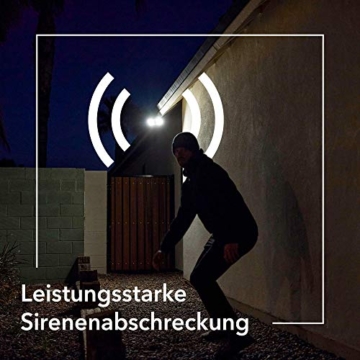 Arlo Floodlight Überwachungskamera Aussen WLAN, Kabellos, 2K HDR, 160° Ultra-Weitwinkel, Bewegungsmelder, Farbnachtsicht, LED Flutlicht, 2-Wege-Audio, Alarm Sirene + mit Arlo Secure Testzeitraum - 8