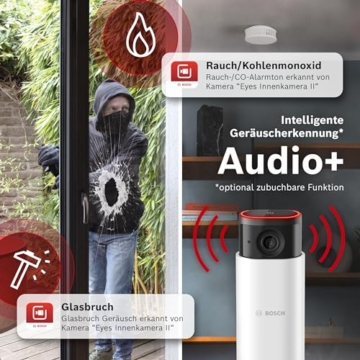 Bosch Smart Home Eyes Innenkamera II, 1080p WLAN Überwachungskamera für den Innenbereich, kompatibel mit Amazon Alexa, Nur Bewegung - 6