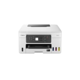 Canon MAXIFY GX3050 MegaTank Multifunktionsdrucker 3in1 (Tintenstrahl, Druck, Kopie, Scan, A4, WLAN, 3,4cm LCD, Duplex, niedrige Seitenkosten, hohe Reichweite, gerader Papiereinzug für Karton) weiß - 1