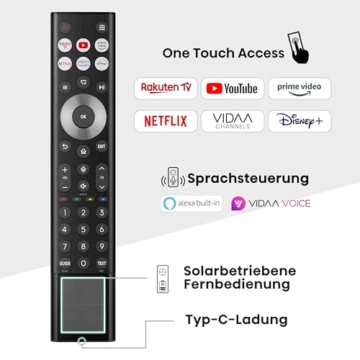 Hisense 65U7NQ 164cm (65 Zoll) Fernseher, 4K Mini LED ULED HDR Smart TV, Quantum Dot, 120Hz/ 144Hz VRR, HDMI 2.1, Game Mode Pro, Dolby Vision IQ & Atmos, Bluetooth, Alexa Built-in, Anthrazit, [2024] - 5