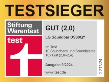 LG DS80QY 3.1.3 Soundbar (480W) mit kabellosem Subwoofer & MERIDIAN-Technologie (Dolby Atmos, HDMI, Bluetooth), Dark Steel Silver - 16