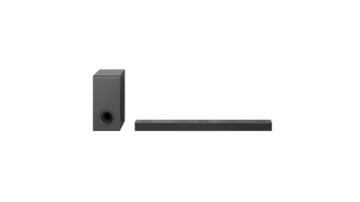 LG DS80QY 3.1.3 Soundbar (480W) mit kabellosem Subwoofer & MERIDIAN-Technologie (Dolby Atmos, HDMI, Bluetooth), Dark Steel Silver - 3
