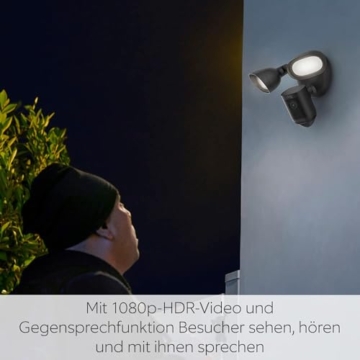 Ring Flutlichtkamera Pro Kabel (Floodlight Cam Wired Pro) | Überwachungskamera aussen mit HDR-Video, WLAN, 3D-Bewegungserfassung, funktioniert mit Alexa | Festverdrahtete Sicherheitskamera mit LED - 2