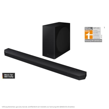 Samsung HW-Q810GD 5.1.2-Kanal Q-Soundbar für TV-Geräte, Bluetooth-Lautsprecher mit kabellosem Dolby Atmos / DTS:X, Q-Symphony, SpaceFit Sound Pro [2024] - 2