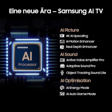 Samsung Neo QLED 4K QN85D Fernseher 55 Zoll, Samsung TV mit Neural Quantum 4K AI Gen2 Prozessor, Quantum-Matrix-Technologie, AI 4K Upscaling, Smart TV, KI TV, GQ55QN85DBTXZG, Deutsches Modell [2024] - 7