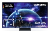 Samsung OLED 4K S90D Fernseher 48 Zoll, Samsung TV mit Neural Quantum 4K AI Gen2 Prozessor, OLED HDR+, 4K AI Upscaling, Smart TV, KI TV, GQ48S90DAEXZG, Deutsches Modell [2024] - 1