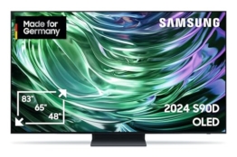 Samsung OLED 4K S90D Fernseher 55 Zoll, Samsung TV mit Neural Quantum 4K AI Gen2 Prozessor, OLED HDR+, 4K AI Upscaling, Smart TV, KI TV, GQ55S90DAEXZG, Deutsches Modell [2024] - 1