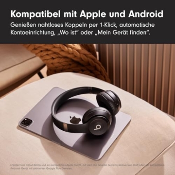 Beats Solo 4 - Kabelloser Bluetooth On-Ear Kopfhörer, Apple & Android kompatibel, Bis zu 50 Stunden Akkulaufzeit - Mattschwarz - 6
