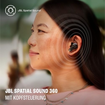 JBL Tour Pro 3, True Wireless Bluetooth-Kopfhörer mit intelligenter Ladebox, 40 h Akkulaufzeit, True Adaptive Noise Cancelling 2.0 und JBL Spatial 360 Sound mit Head Tracking, Schwarz - 8
