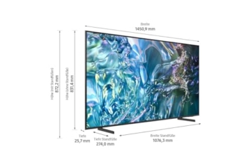 Samsung QLED 4K Q60D Fernseher 65 Zoll, Samsung TV mit Quantum Prozessor Lite 4K, 100 % Farbvolumen, 4K Upscaling, Samsung Tizen OS, Smart TV, GQ65Q60DAUXZG, Deutsches Modell [2024] - 6