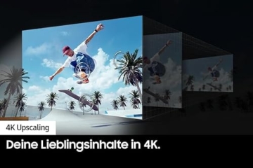 Samsung QLED 4K Q60D Fernseher 65 Zoll, Samsung TV mit Quantum Prozessor Lite 4K, 100 % Farbvolumen, 4K Upscaling, Samsung Tizen OS, Smart TV, GQ65Q60DAUXZG, Deutsches Modell [2024] - 7