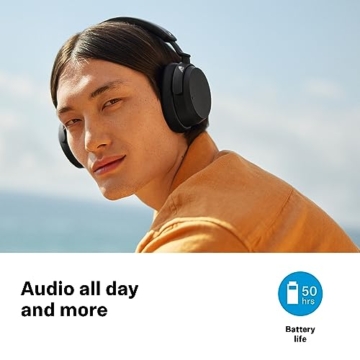 Sennheiser ACCENTUM kabelloser Bluetooth-Kopfhörer – 50 Stunden Akkulaufzeit, hochwertige Klangqualität, hybride ANC-Technologie ganzen Tag, Schwarz - 4