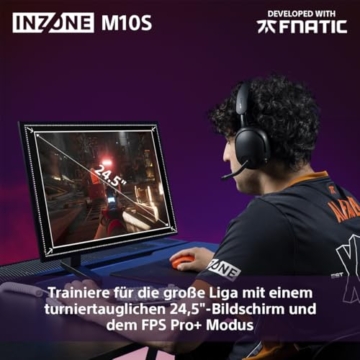 Sony INZONE M10S 27“ OLED QHD PC Gaming Monitor: 1440p, 480Hz, 0.03ms GTG, DCI-P3 98.5%, G-Sync, Adaptive Sync, VRR, Co-entwickeltes Modell mit Fnatic, 1300 nits, DisplayPort 2.1-2 x HDMI 2.1- PC, PS5 - 7