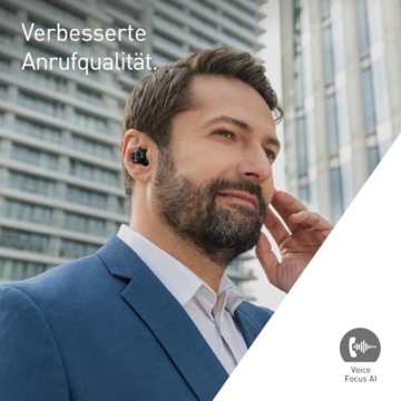 Technics EAH-AZ100E-K Kabellose Ohrhörer mit Geräuschunterdrückung, 10mm Magnetic Fluid Driver, Multipoint-Bluetooth, Voice Focus AI, Bequeme In-Ear-Kopfhörer, Schwarz - 11