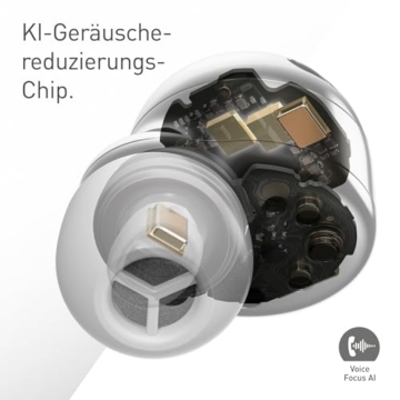Technics EAH-AZ100E-K Kabellose Ohrhörer mit Geräuschunterdrückung, 10mm Magnetic Fluid Driver, Multipoint-Bluetooth, Voice Focus AI, Bequeme In-Ear-Kopfhörer, Schwarz - 12