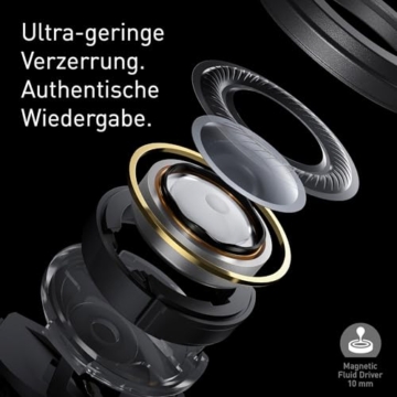 Technics EAH-AZ100E-K Kabellose Ohrhörer mit Geräuschunterdrückung, 10mm Magnetic Fluid Driver, Multipoint-Bluetooth, Voice Focus AI, Bequeme In-Ear-Kopfhörer, Schwarz - 4