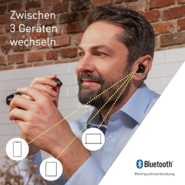 Technics EAH-AZ100E-K Kabellose Ohrhörer mit Geräuschunterdrückung, 10mm Magnetic Fluid Driver, Multipoint-Bluetooth, Voice Focus AI, Bequeme In-Ear-Kopfhörer, Schwarz - 6