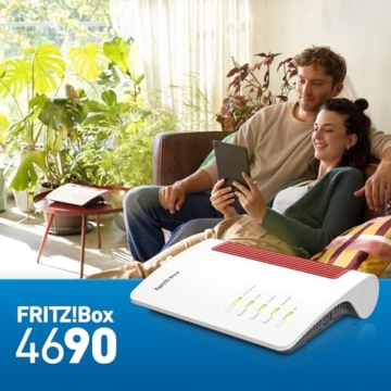 FRITZ!Box 4690 (Wi-Fi 7 Mesh Router, für den Kabel-, DSL- oder Glasfaseranschluss, bis zu 6.960 MBit/s, 1x 10-Gigabit-WAN und -LAN, 3x 2,5-Gigabit-LAN, DECT-Basis, WLAN Mesh, deutschsprachige Version) - 5