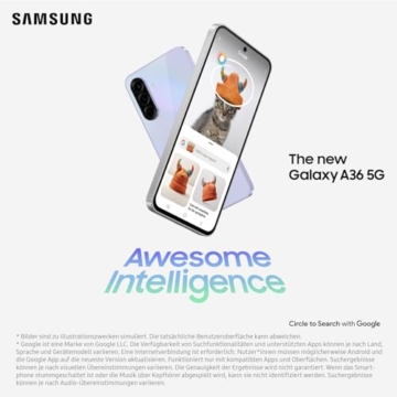 Samsung Galaxy A36 5G AI Smartphone ohne Vertrag, Simlockfreies AI Handy mit Android, 8 GB RAM, 256 GB Speicher, 50-MP-Kamera, Awesome Black, 2,5 Jahre Herstellergarantie [Exklusiv auf Amazon] - 3