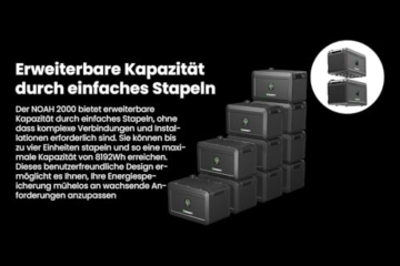 Balkonkraftwerk Speicher Growatt NOAH 2000 mit 1800W PV-Eingangsleistung IP66 für Balkonkraftwerk (NOAH 2000 * 1) - 3