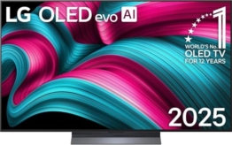 LG OLED55C5ELB TV 55 Zoll (139 cm) 4K OLED evo AI TV (α9 Gen8 4K AI Prozessor, webOS 25, 120Hz (VRR bis zu 144Hz)) [Modelljahr 2025] - 1