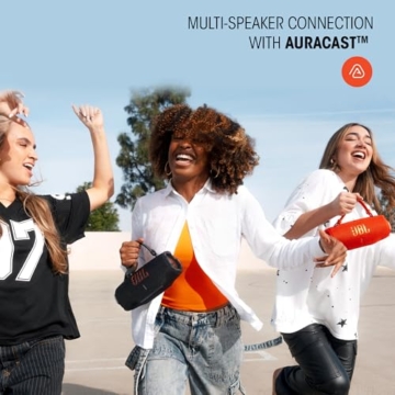 JBL Charge 6, tragbarer Bluetooth-Lautsprecher, 28 Stunden Akkulaufzeit, IP68 wasserdicht, Staub- und stoßfest, Pro Sound mit AI Sound Boost, Auracast Multi-Speaker, Schwarz - 2
