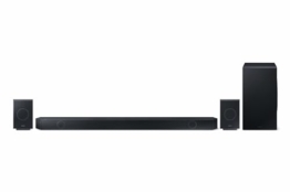 Samsung HW-Q995GD 11.1.4-Kanal Q-Soundbar für TV-Geräte, 4.0.2-Kanal-Rücklautsprecher, Bluetooth-Lautsprecher mit kabellosem Dolby Atmos / DTS:X, Q-Symphony [2024] - 1