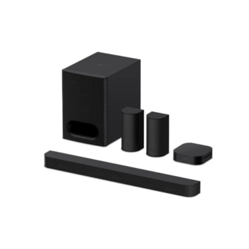 Sony BRAVIA Theatre System 6 (5.1-Kanal-Surround Sound, 1000 W, inkl. Rücklautsprecher & Subwoofer, Dolby Atmos, DTS:X, AI Voice Zoom 3 mit BRAVIA TV, DSEE, Multi-Stereo-Party-Modus) Schwarz - 1
