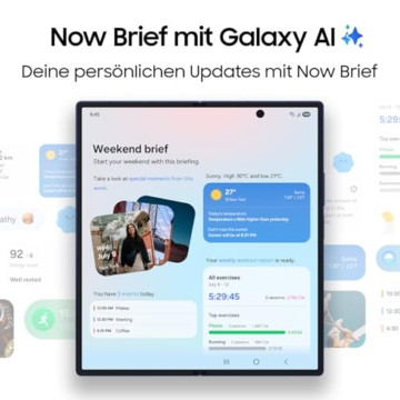 Samsung Galaxy Z Fold7 AI Smartphone mit Galaxy AI, KI-Handy mit Android, Faltbares Design, Großes Display für Multitasking, 200-MP-Kamera, 512 GB, 12 GB RAM, JetBlack, 3 Jahre Herstellergarantie - 6