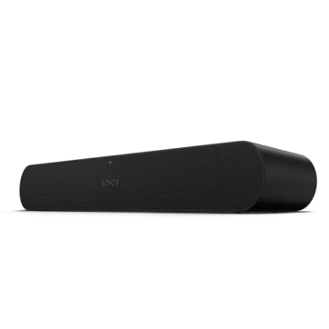 Sonos Ray Soundbar – Einzigartig kompakte All-in-One-Soundbar mit Blockbuster-Sound für Filme, Spiele und WLAN-Musikstreaming – Kompatibel App und Apple AirPlay – In Schwarz - 2